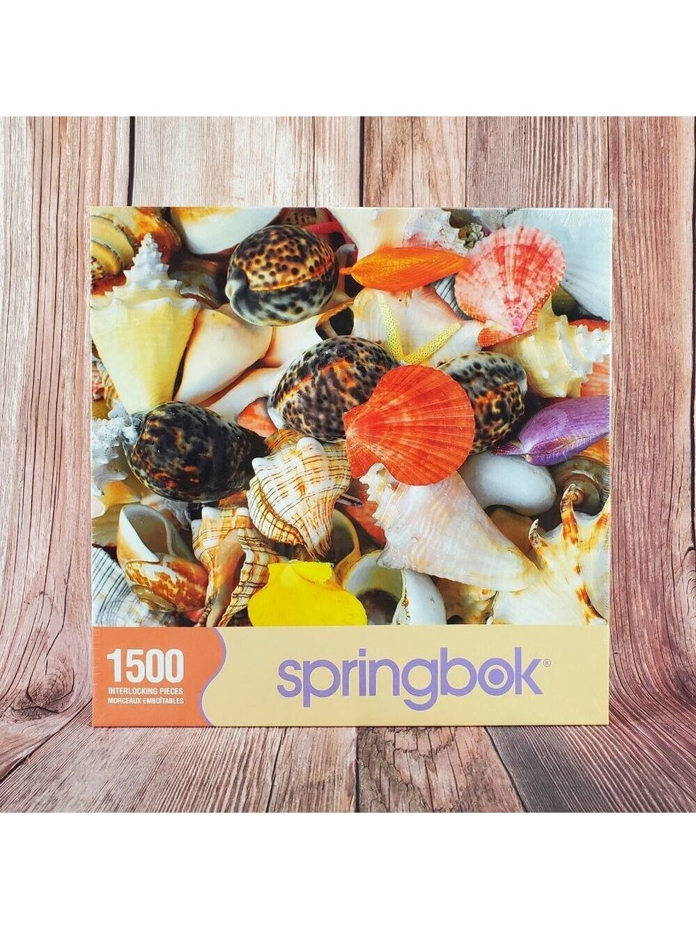 New Springbok Seashells Conchas Del Mar 1500 Pieces Jigsaw Puzzle 28.75"x36"